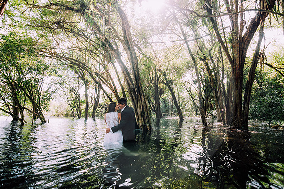 08 Underwater wedding Sayaxché, Petén