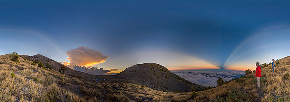 Atardecer Acatenango 15 Noviembre 2014 Panorama