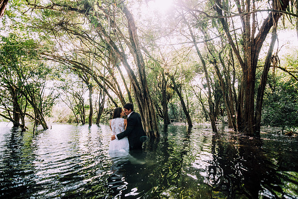 01 Underwater wedding Sayaxché, Petén