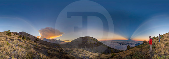 Atardecer Acatenango 15 Noviembre 2014 Panorama