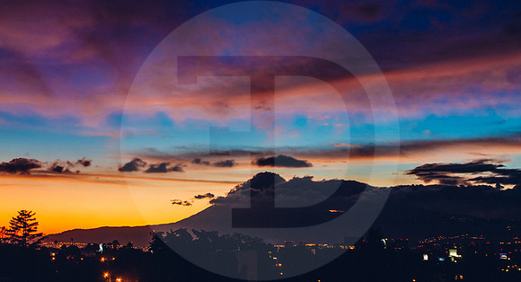 City sunset