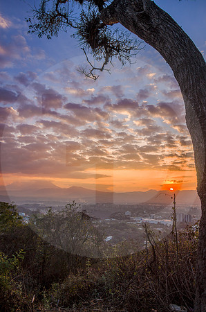 Atardecer sobre la Capital