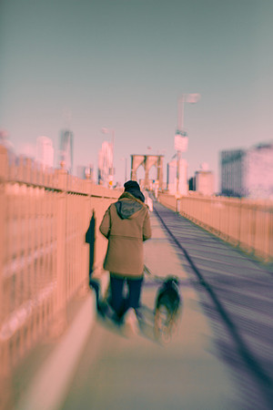 029 The girl with her dog in Brooklyn by Fabriccio Díaz