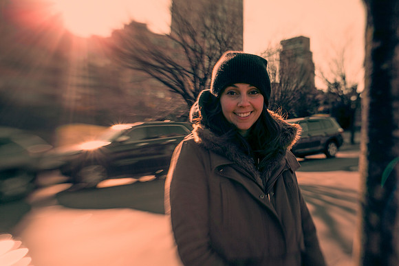 031 The girl with her dog in Brooklyn by Fabriccio Díaz